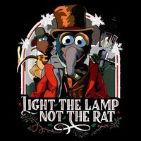 Light The Lamp Not The Rat Christmas Full-Length Apron With Pockets