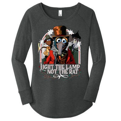 Light The Lamp Not The Rat Christmas Women's Perfect Tri Tunic Long Sleeve Shirt