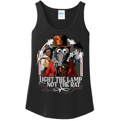 Light The Lamp Not The Rat Christmas Ladies Essential Tank