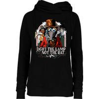 Light The Lamp Not The Rat Christmas Womens Funnel Neck Pullover Hood