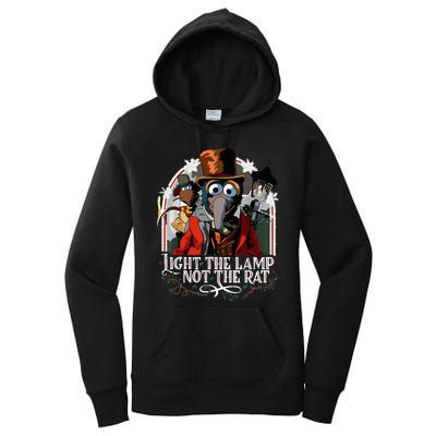 Light The Lamp Not The Rat Christmas Women's Pullover Hoodie