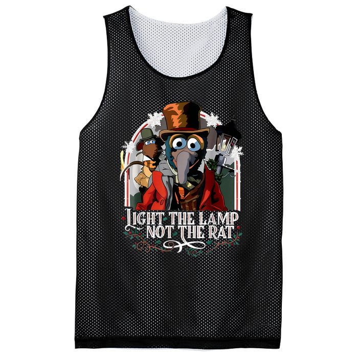 Light The Lamp Not The Rat Christmas Mesh Reversible Basketball Jersey Tank