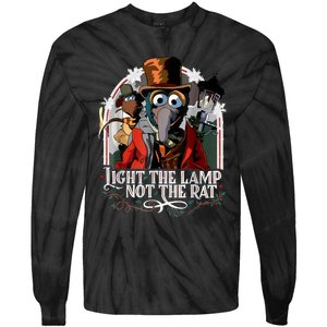 Light The Lamp Not The Rat Christmas Tie-Dye Long Sleeve Shirt