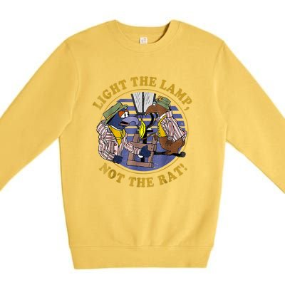 Light The Lamp Not The Rat Premium Crewneck Sweatshirt