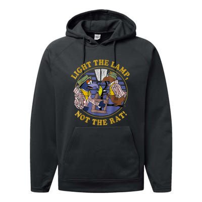 Light The Lamp Not The Rat Performance Fleece Hoodie