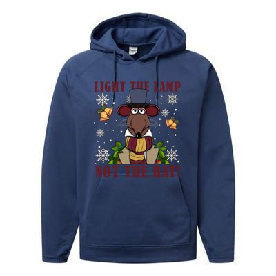 Light The Lamp Not The Rat The Muppet Christmas Performance Fleece Hoodie