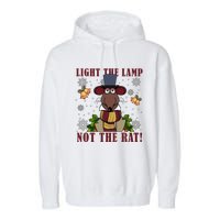 Light The Lamp Not The Rat The Muppet Christmas Garment-Dyed Fleece Hoodie