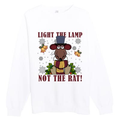 Light The Lamp Not The Rat The Muppet Christmas Premium Crewneck Sweatshirt