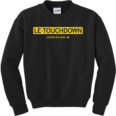 Le Touchdown Leshon Williams Kids Sweatshirt