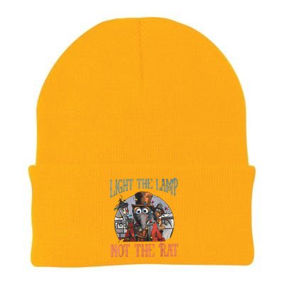 Light The Lamp Not The Rat Christmas Funny Holiday Rat Knit Cap Winter Beanie