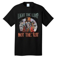 Light The Lamp Not The Rat Christmas Funny Holiday Rat Tall T-Shirt