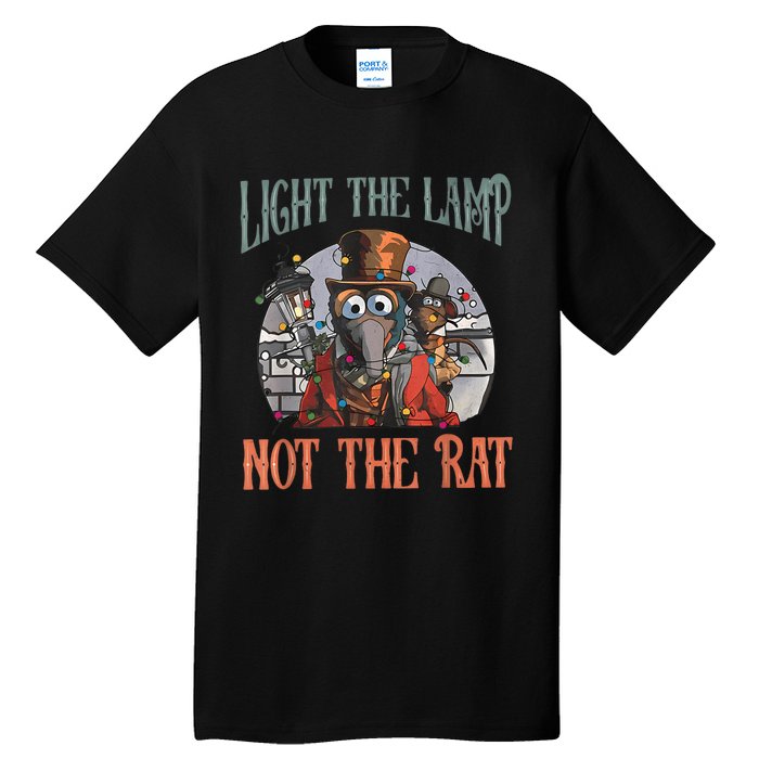 Light The Lamp Not The Rat Christmas Funny Holiday Rat Tall T-Shirt