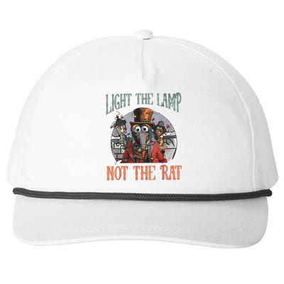 Light The Lamp Not The Rat Christmas Funny Holiday Rat Snapback Five-Panel Rope Hat