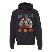 Light The Lamp Not The Rat Christmas Funny Holiday Rat Premium Hoodie