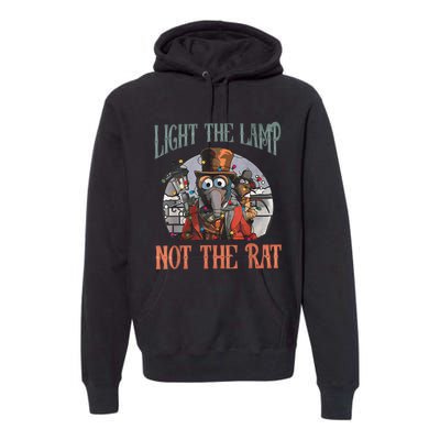 Light The Lamp Not The Rat Christmas Funny Holiday Rat Premium Hoodie