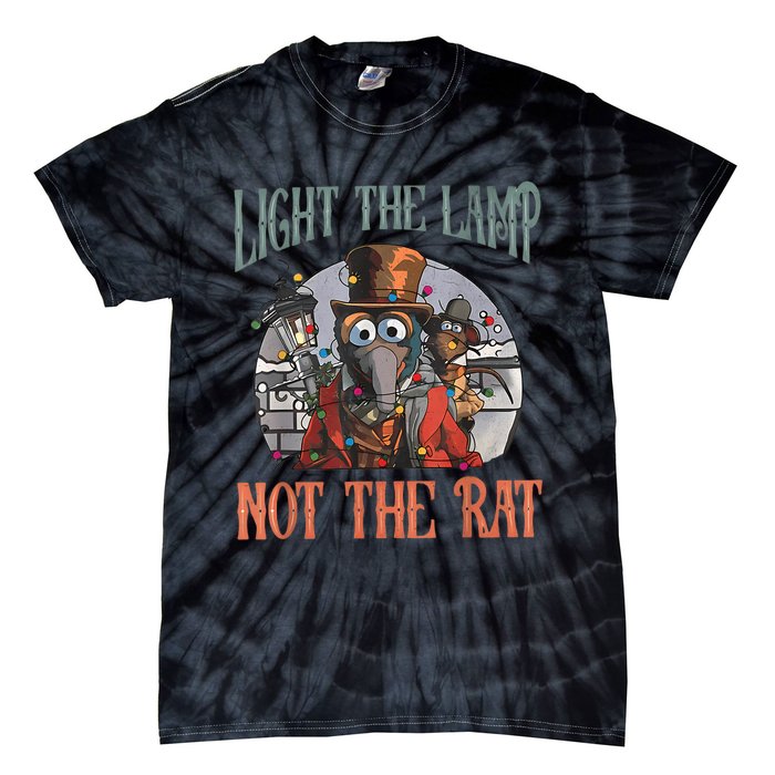 Light The Lamp Not The Rat Christmas Funny Holiday Rat Tie-Dye T-Shirt