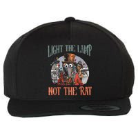 Light The Lamp Not The Rat Christmas Funny Holiday Rat Wool Snapback Cap