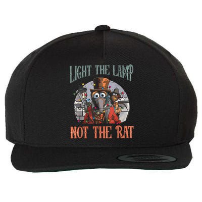 Light The Lamp Not The Rat Christmas Funny Holiday Rat Wool Snapback Cap