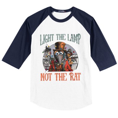 Light The Lamp Not The Rat Christmas Funny Holiday Rat Baseball Sleeve Shirt