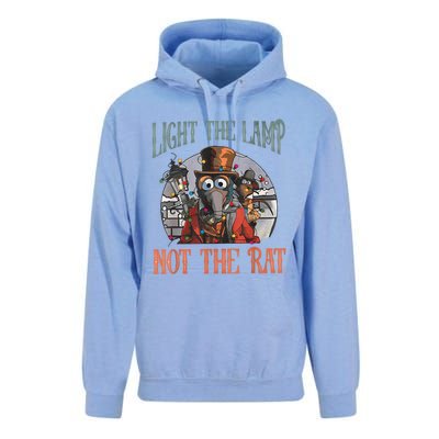 Light The Lamp Not The Rat Christmas Funny Holiday Rat Unisex Surf Hoodie