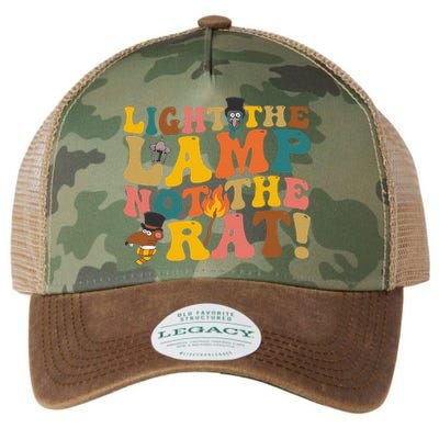 Light The Lamp Not The Rat Groovy Legacy Tie Dye Trucker Hat