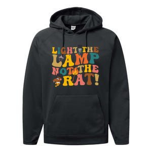 Light The Lamp Not The Rat Groovy Performance Fleece Hoodie