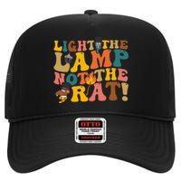 Light The Lamp Not The Rat Groovy High Crown Mesh Back Trucker Hat