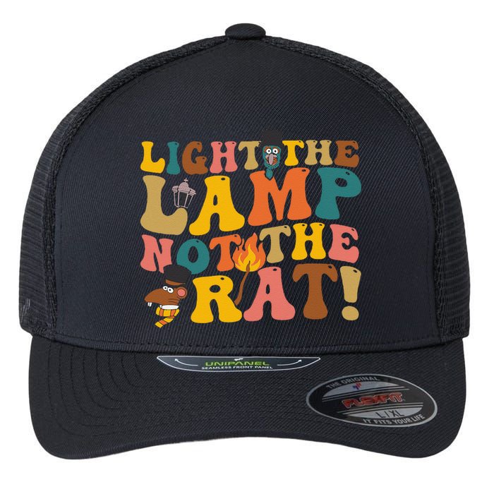 Light The Lamp Not The Rat Groovy Flexfit Unipanel Trucker Cap