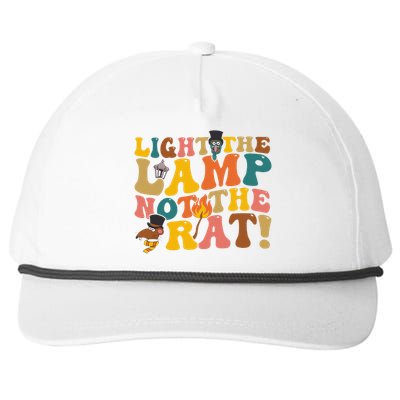 Light The Lamp Not The Rat Groovy Snapback Five-Panel Rope Hat