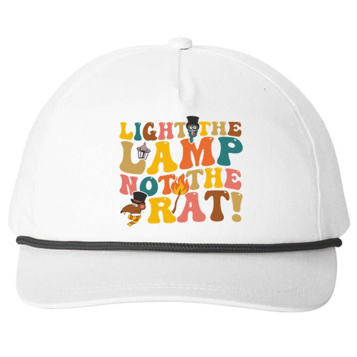 Light The Lamp Not The Rat Groovy Snapback Five-Panel Rope Hat