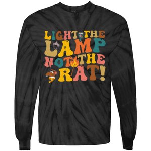 Light The Lamp Not The Rat Groovy Tie-Dye Long Sleeve Shirt