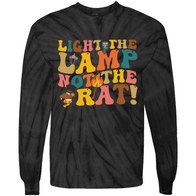 Light The Lamp Not The Rat Groovy Tie-Dye Long Sleeve Shirt