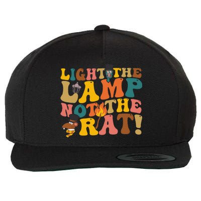 Light The Lamp Not The Rat Groovy Wool Snapback Cap