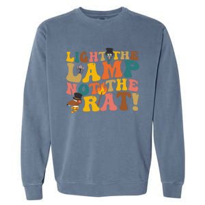 Light The Lamp Not The Rat Groovy Garment-Dyed Sweatshirt