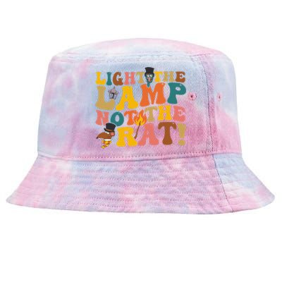 Light The Lamp Not The Rat Groovy Tie-Dyed Bucket Hat