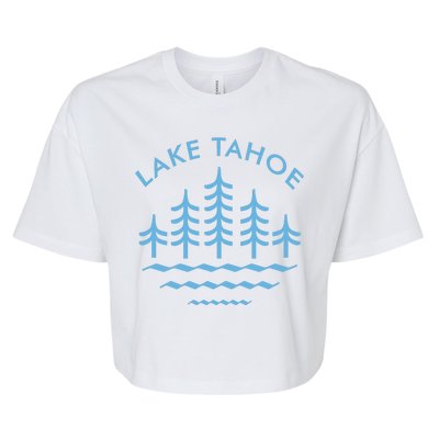 Lake Tahoe Bella+Canvas Jersey Crop Tee