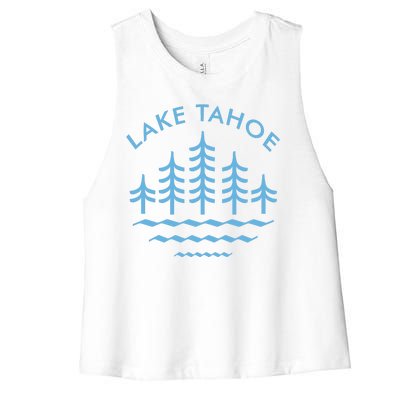 Lake Tahoe Women's Racerback Cropped Tank