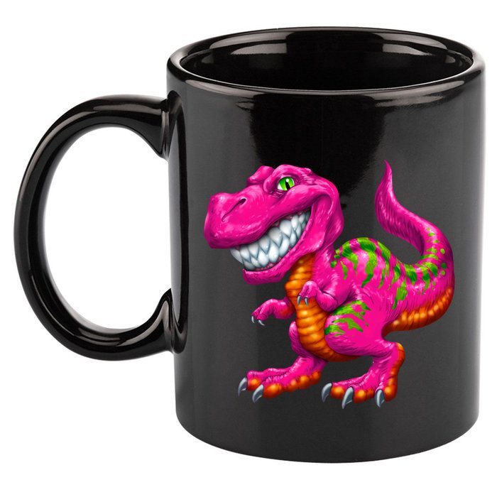 Little TRex 11oz C Handle Ceramic Mug