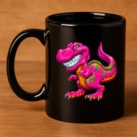 Little TRex 11oz C Handle Ceramic Mug