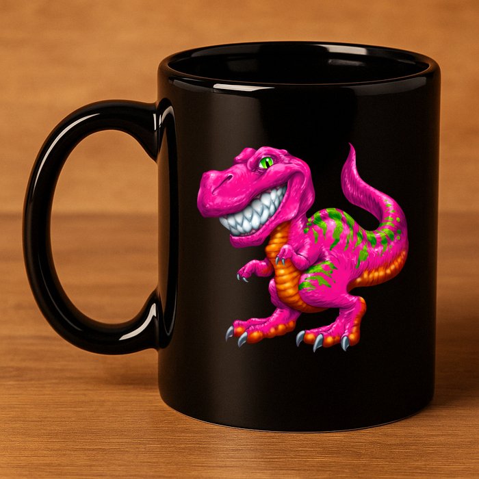 Little TRex 11oz C Handle Ceramic Mug