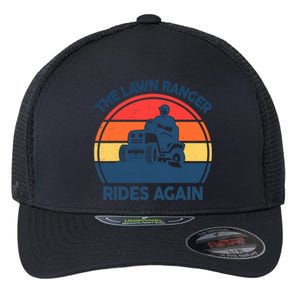 Lawn-Mowing The Lawn Ranger Rides Again Mower Gift Funny Dad Flexfit Unipanel Trucker Cap