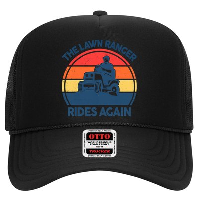 Lawn-Mowing The Lawn Ranger Rides Again Mower Gift Funny Dad Trucker Hat