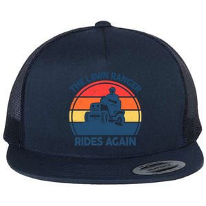 Lawn-Mowing The Lawn Ranger Rides Again Mower Gift Funny Dad Flat Bill Trucker Hat