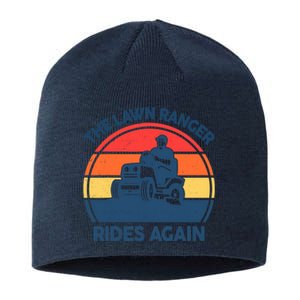 Lawn-Mowing The Lawn Ranger Rides Again Mower Gift Funny Dad Sustainable Beanie