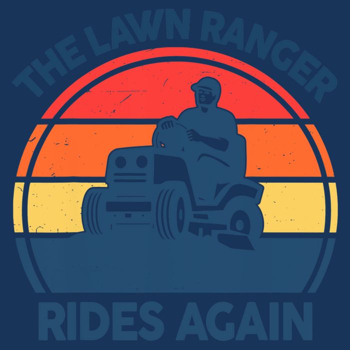 Lawn-Mowing The Lawn Ranger Rides Again Mower Gift Funny Dad 16 in Basic Backpack