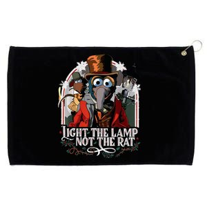 Light The Lamp Not The Rat Christmas Grommeted Golf Towel