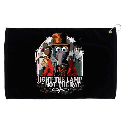 Light The Lamp Not The Rat Christmas Grommeted Golf Towel