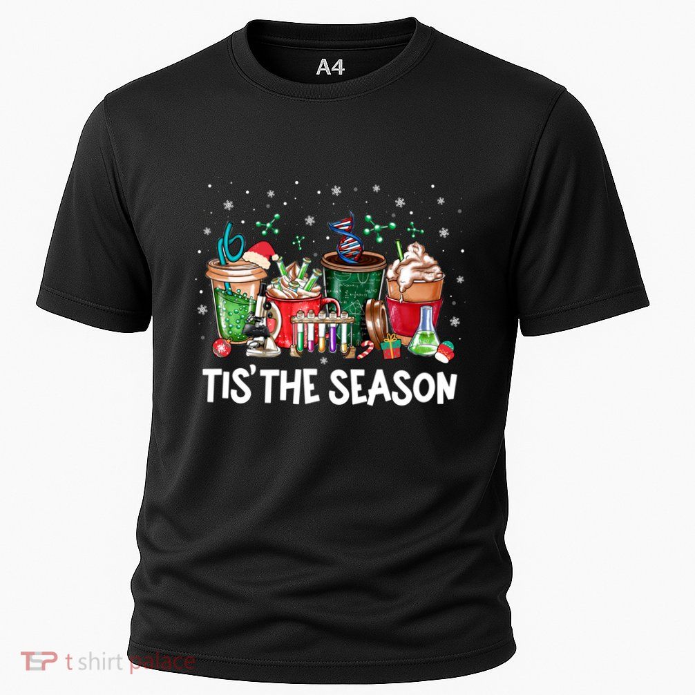 Lab Tech Laboratory Technician Christmas Xmas Tis The Season Cute Gift Cooling Performance Crew T-Shirt