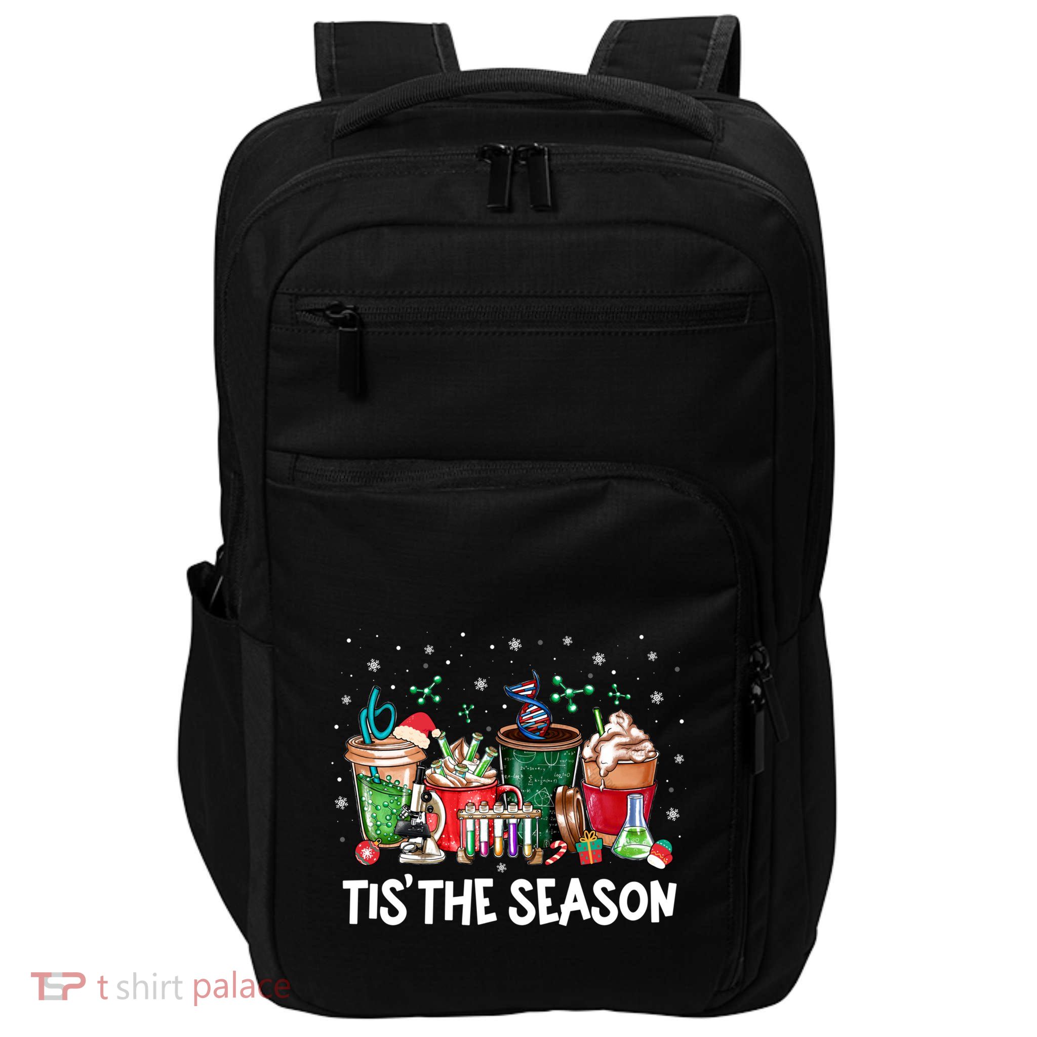 Lab Tech Laboratory Technician Christmas Xmas Tis The Season Cute Gift Impact Tech Backpack