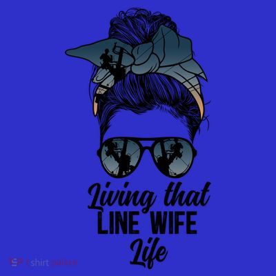 Living That Line Wife Life Line Wife Of A Line Gift T-Shirt